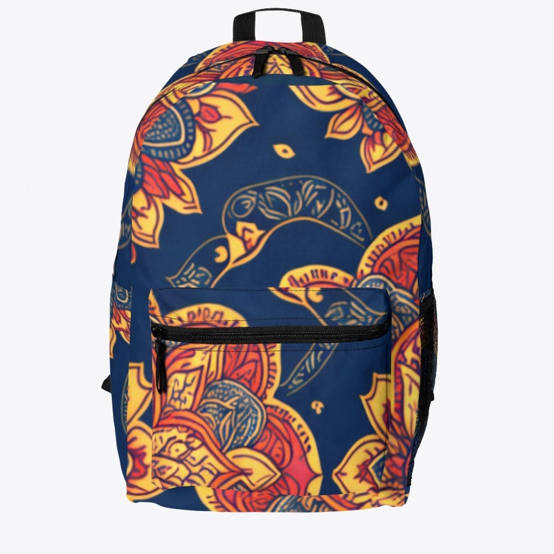 Yoga luxurious flower pattern