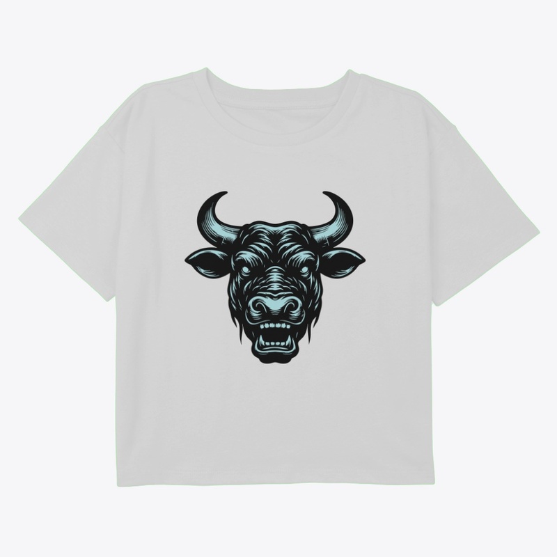 Wild Angry Cow Graphic