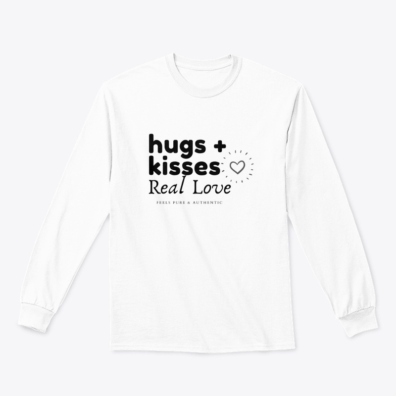 Hug and kisses - real love