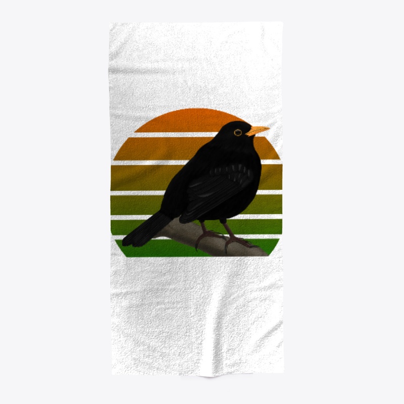 jz.birds Blackbird Bird Animal Art