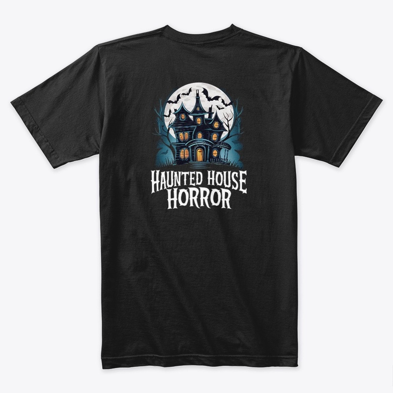 "Haunted house horror" T-shirt design