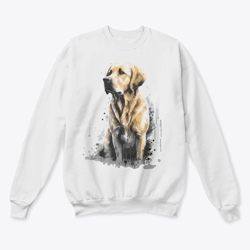 dog golden stily splash