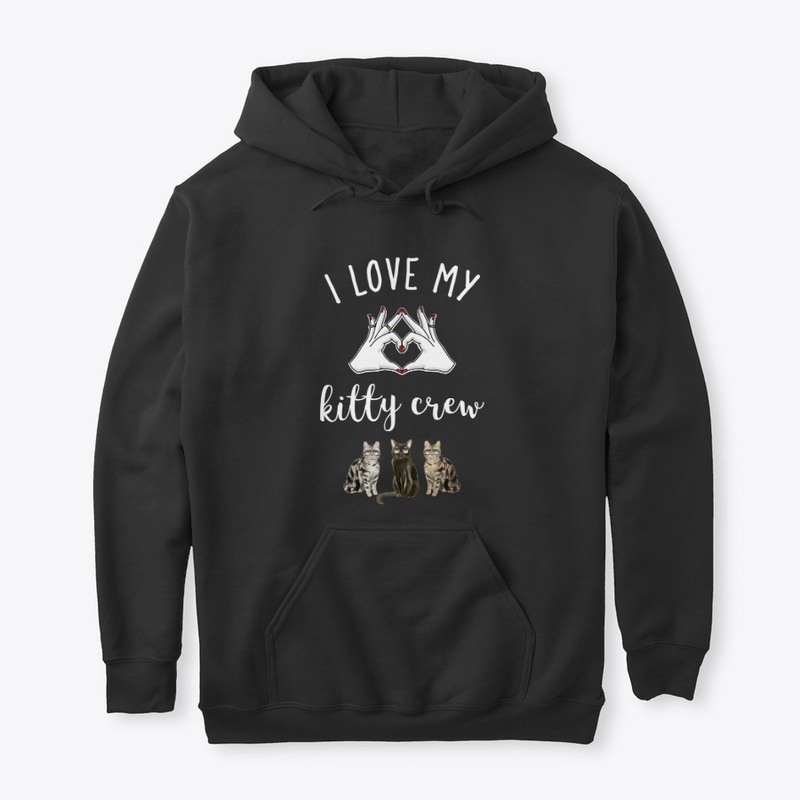 I Love My Kitty Crew Design 4 | Cat Tee 
