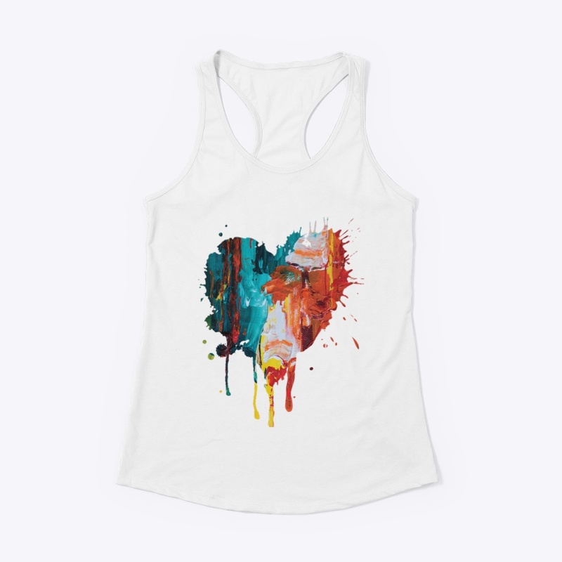 Burst of Love: Colorful Heart