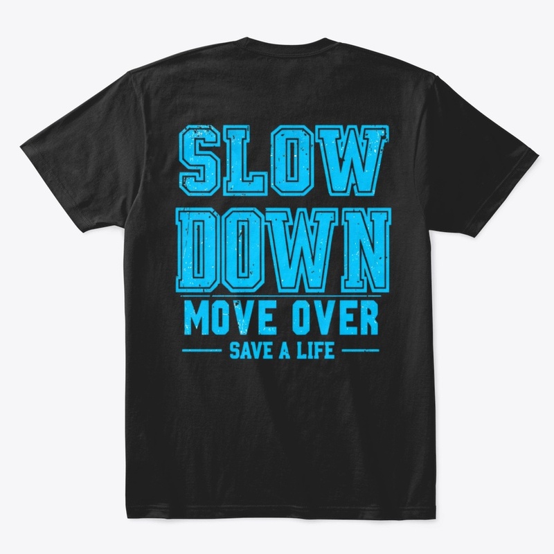 Move Over Safety – Blue Impact Text
