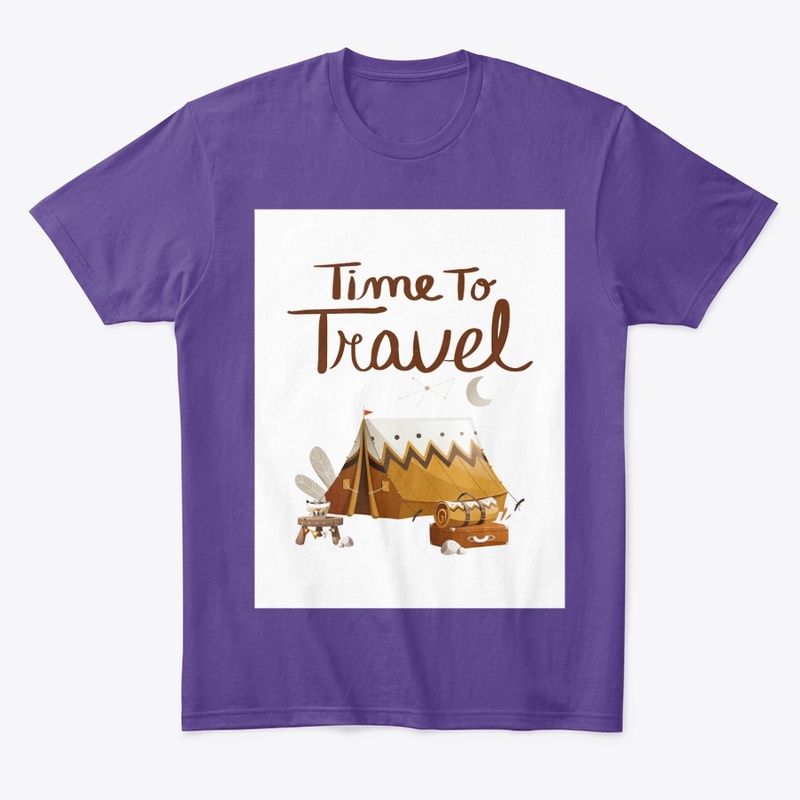 'TIME TO TRAVEL' t-shirt design 