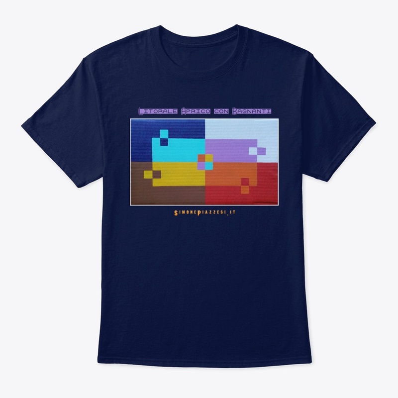 Litorale aprico con bagnanti