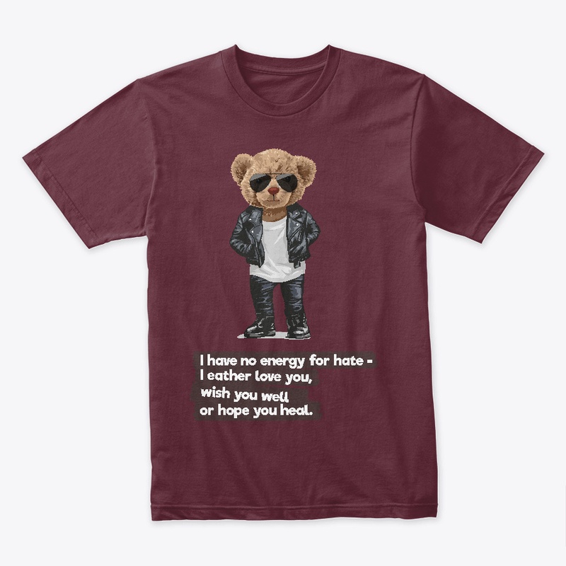 I have no energy for hate ...