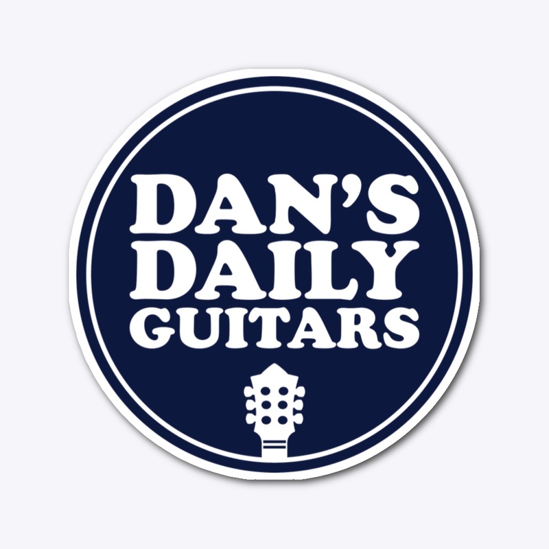 Dan's Daily Guitars Die Cut Sticker