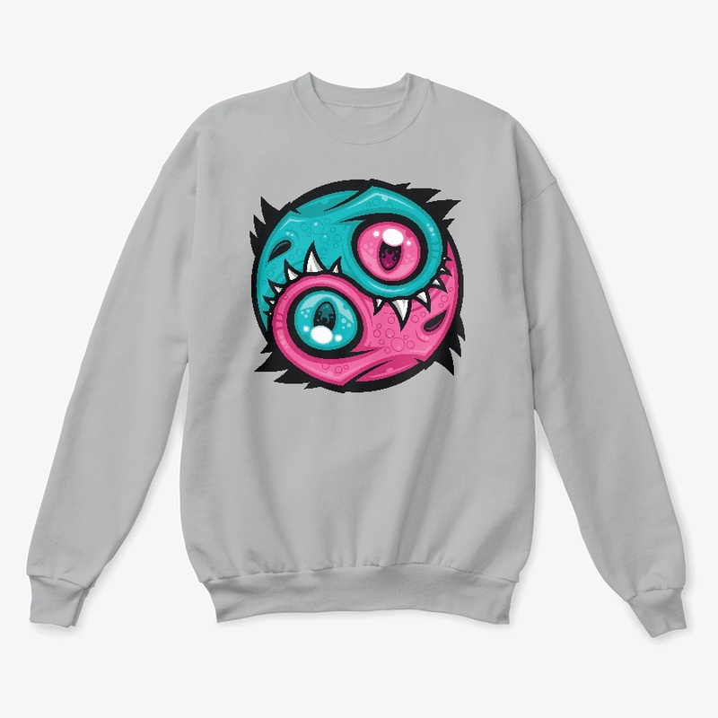 Pink and Teal Yin Yang Dragons