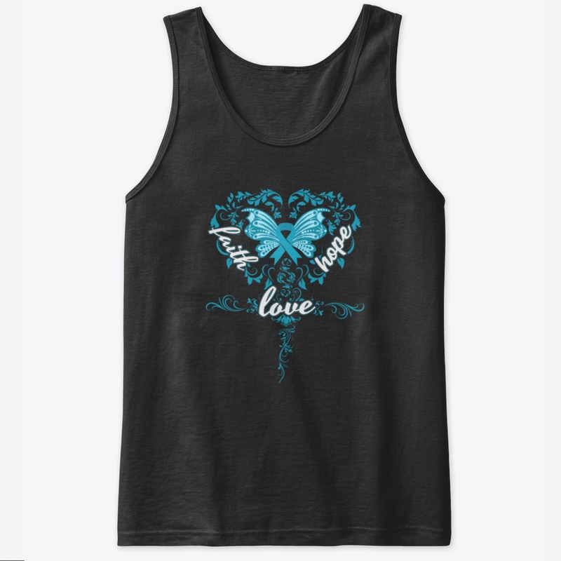 Ovarian Cancer Awareness Faith Hope Love