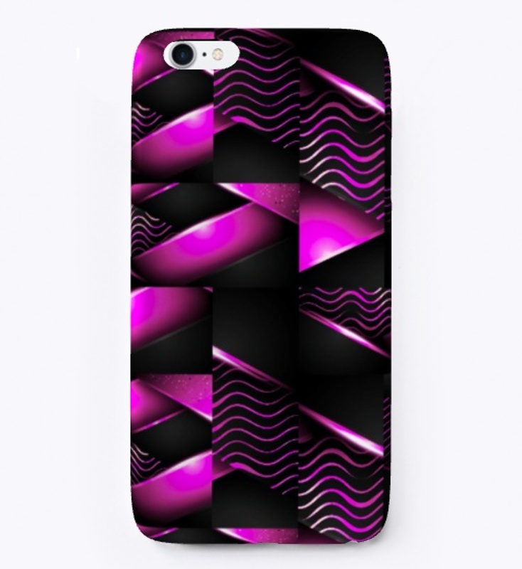 Pink Black Abstract Pattern