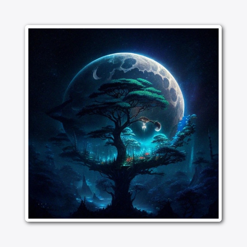 Planet and tree