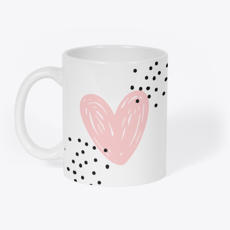 Pink Heart Mug