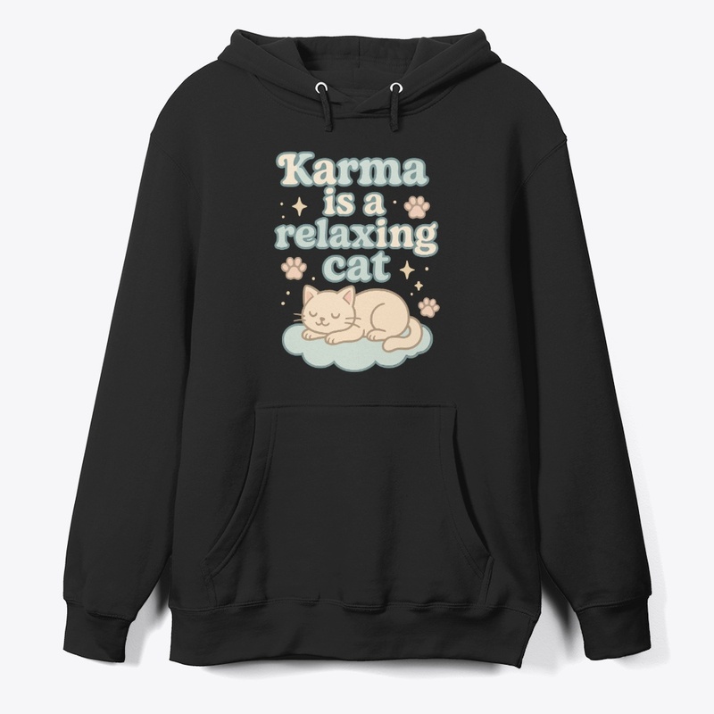 Karma Is a Relaxing Cat Vintage Gift