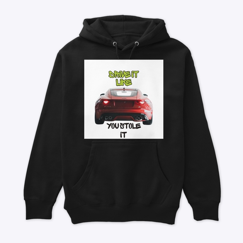 Red Car With A Quote