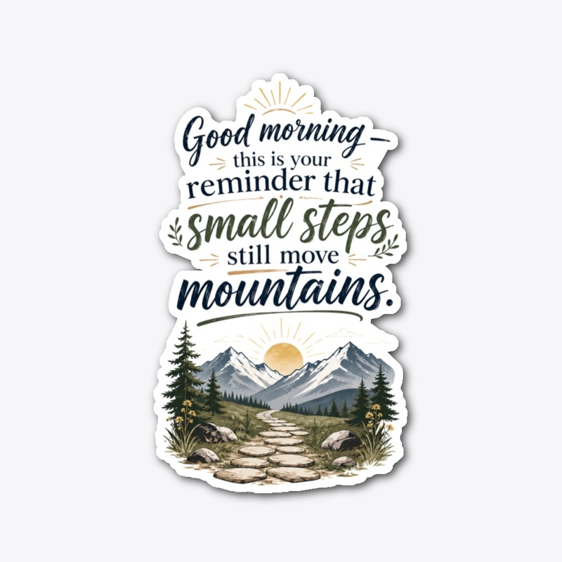 Small Steps Mountain Stickers & More