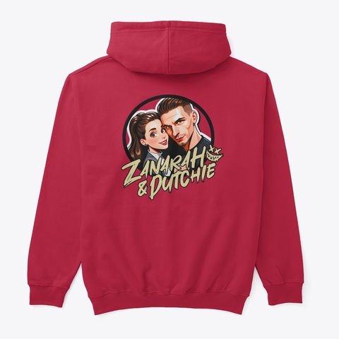 Dutchie And Zanarah Merch  Red Camiseta Back