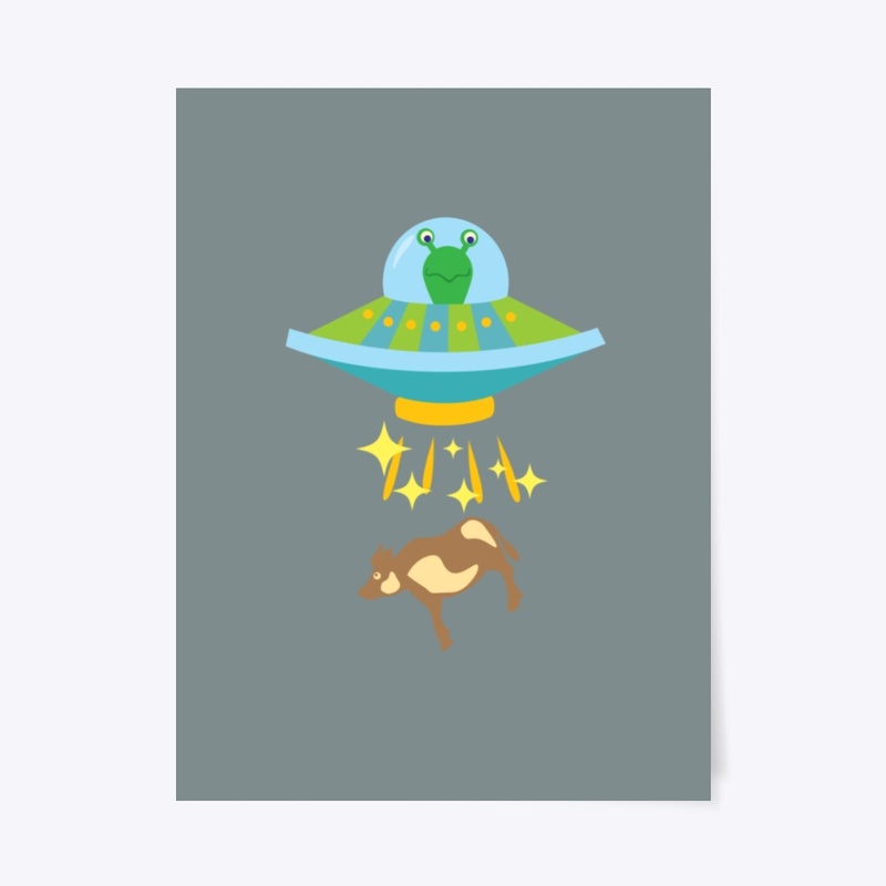 ALIENS LIKE COWS IN SPACE