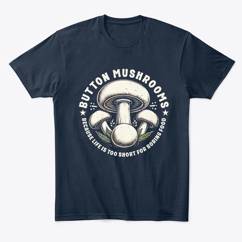 White Button Mushroom T-Shirt