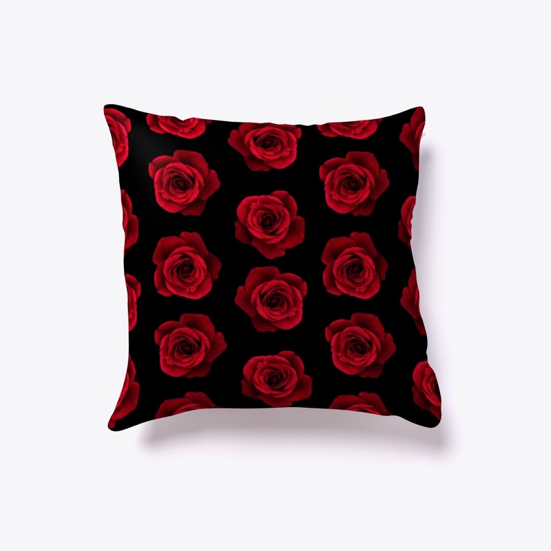 Red Rose on a black background