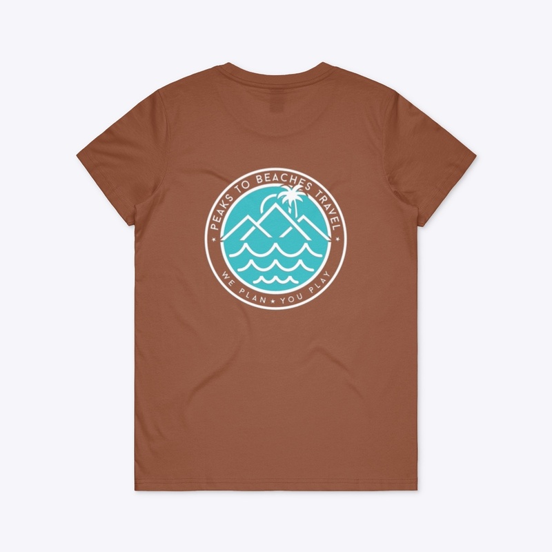 Peaks To Beaches Travel Teal Background