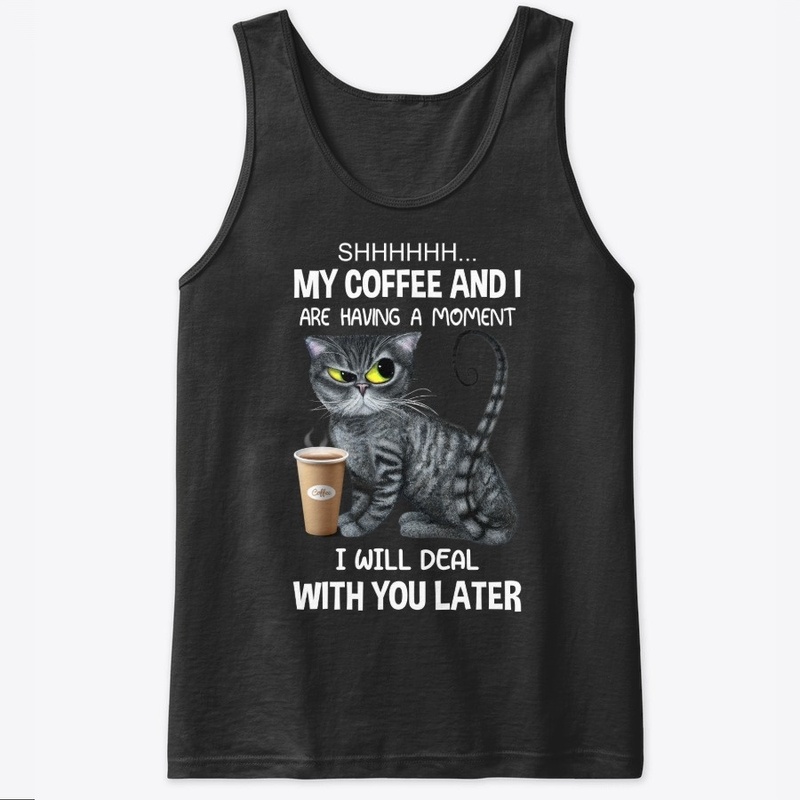 My Coffee & I having a moment Black Cat