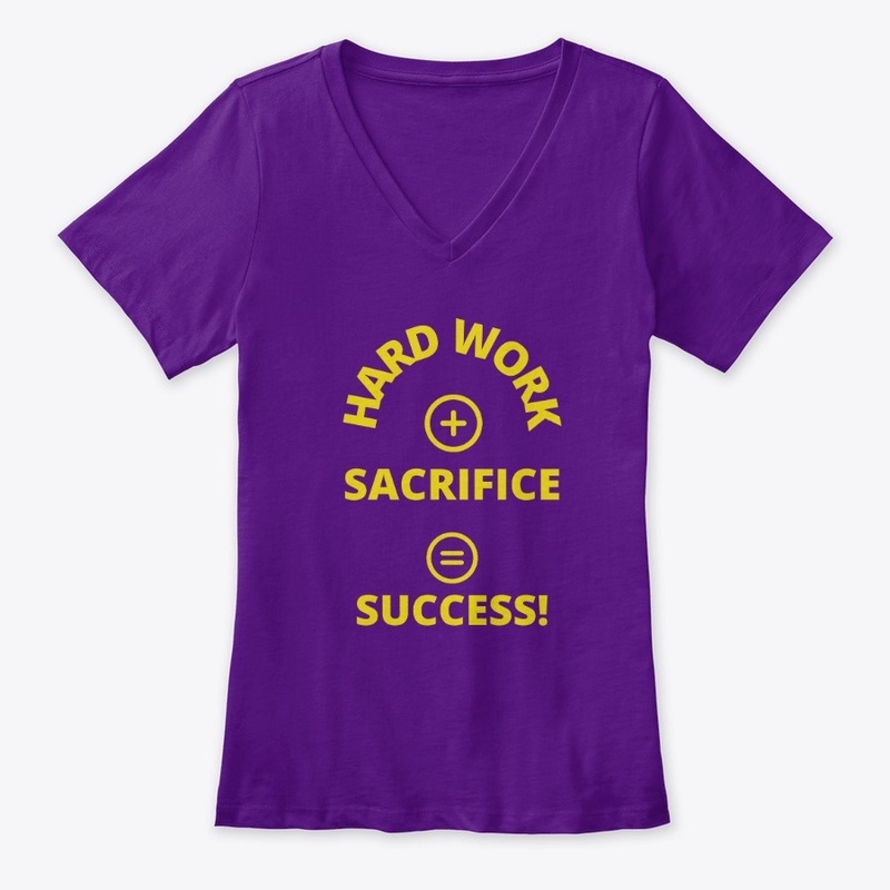 Hard Work + sacrifice =Success(Yellow)