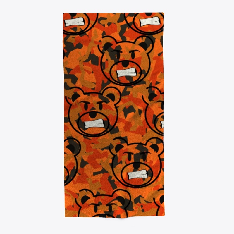 369 Fire Orange Camo Bear