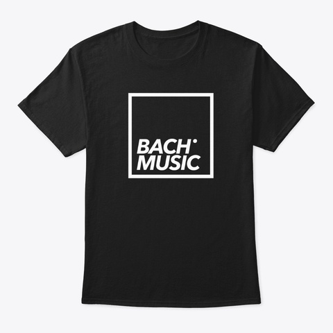 Bach Music Records T Shirt Black Black T-Shirt Front