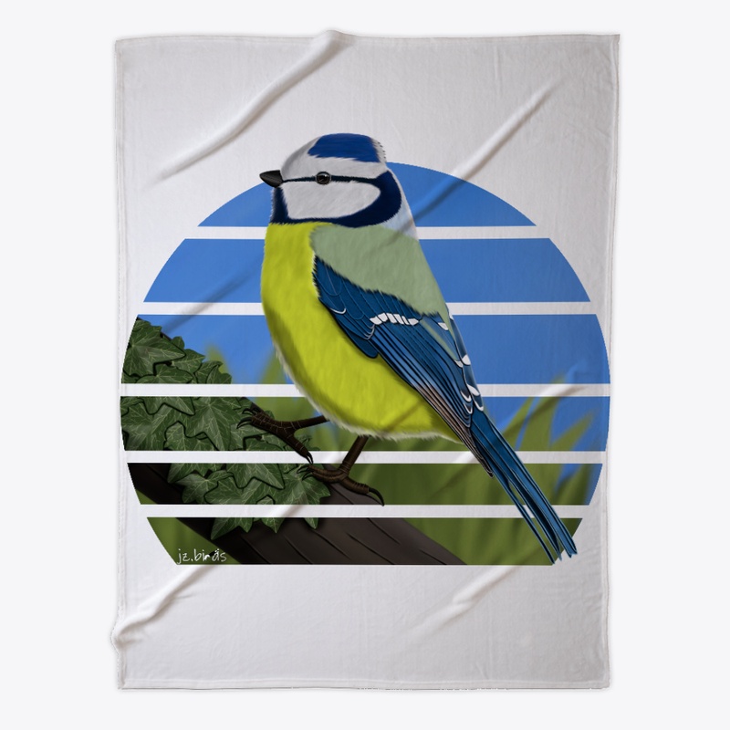 jz.birds Blue Titmouse Bird Design
