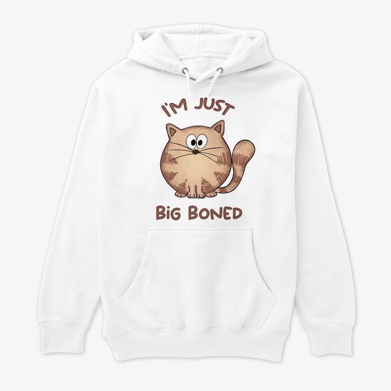 I'm not fat I'm just big boned, cute cat