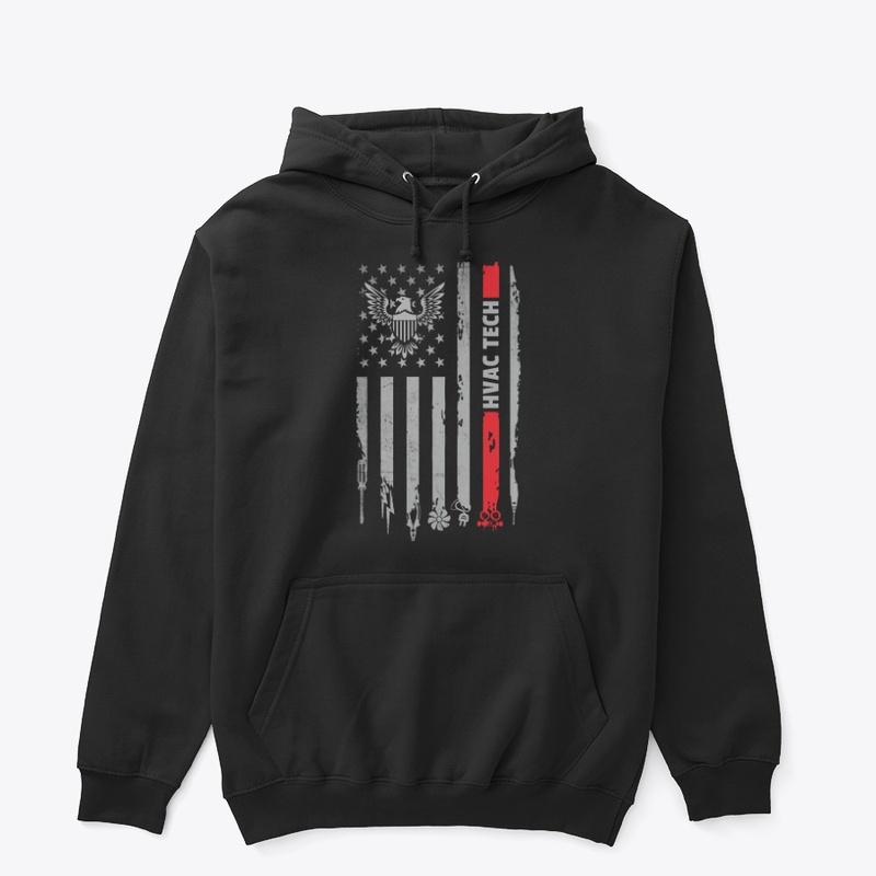 Proud American HVAC Tech Shirt 