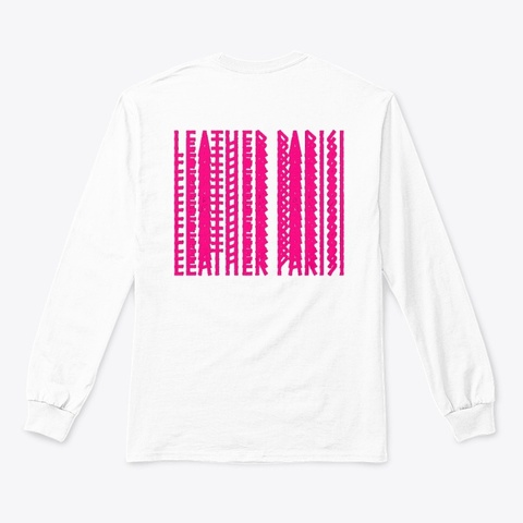 Leather Parisi Merch White Maglietta Back