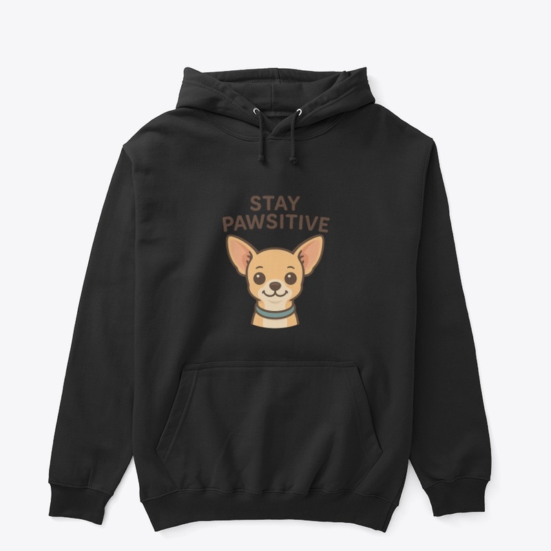 Stay Pawsitive – Cute Chihuahua Cartoon