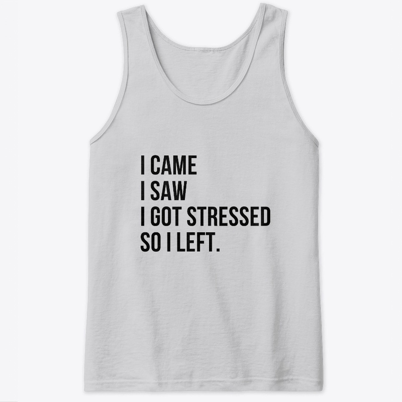 I Came I Saw I Got Stressed So I Left