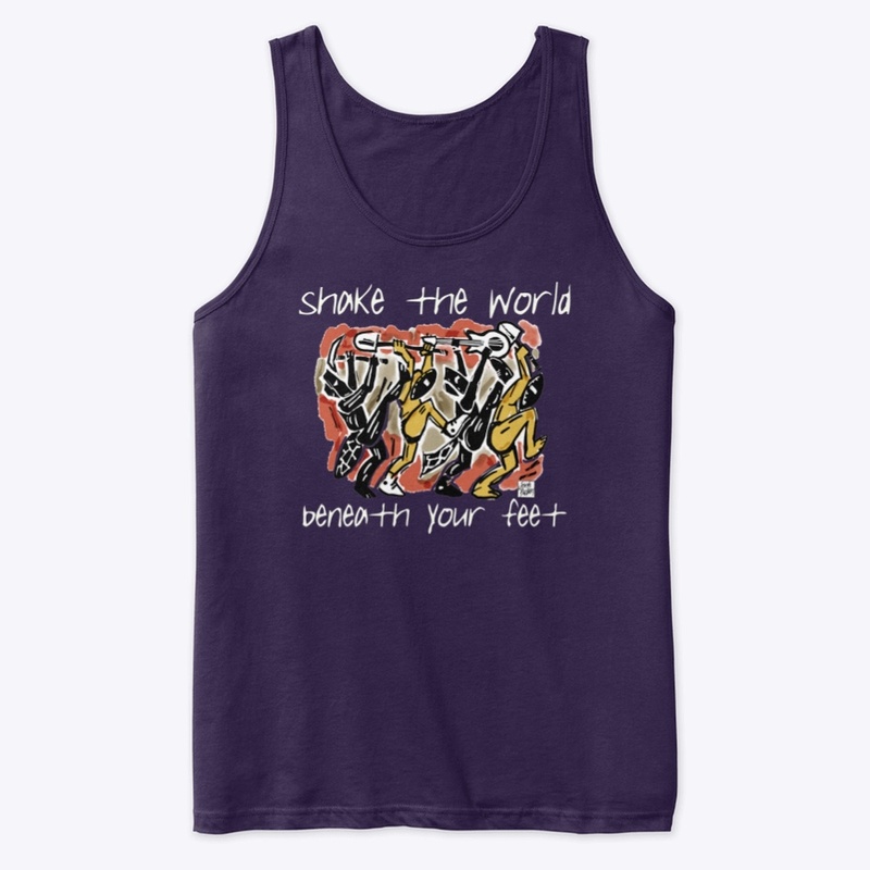 Shake the World dark shirts
