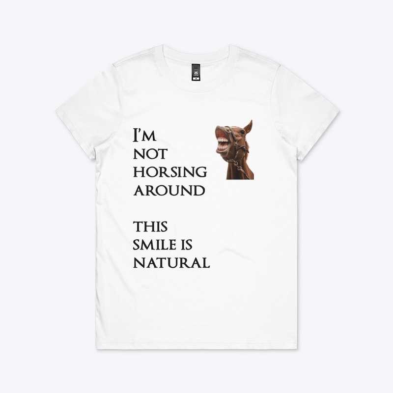 Stallion Smile Hilarious Horse Print
