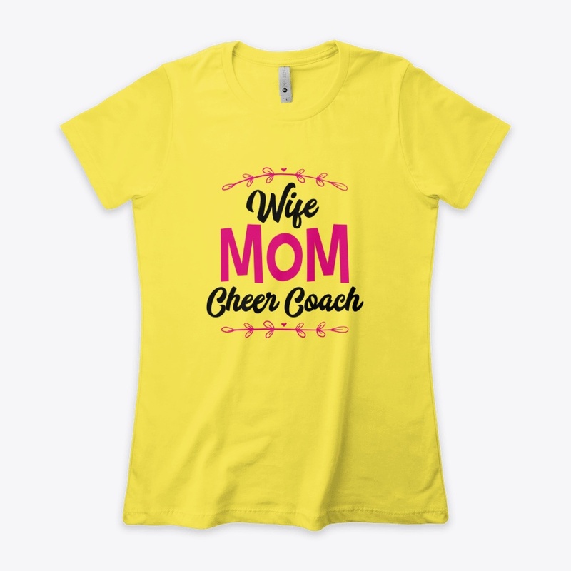 Wife ,Mom Cheer Coach T-shirts