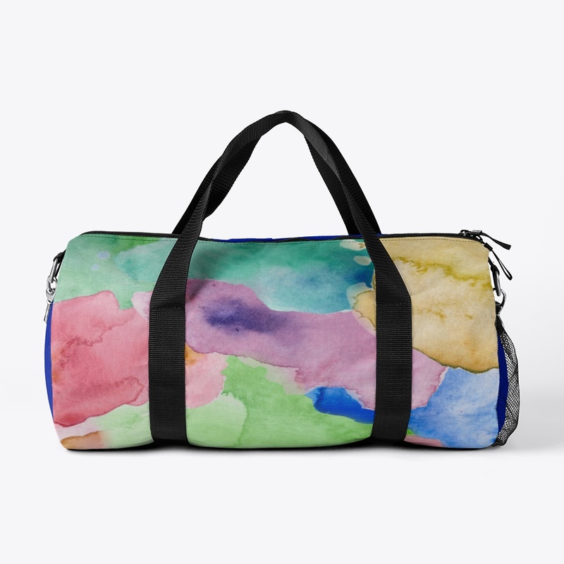 "Adventure: Colorful Graphic Duffle Bag"