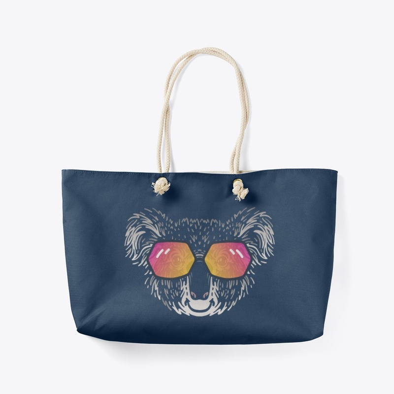 Cute Koala in Sunglasses (Colored+sg02)