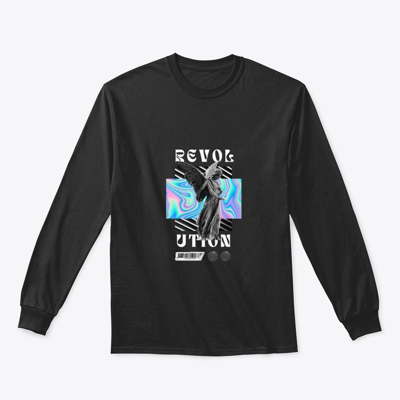 Black Hologram Angel T-Shirt