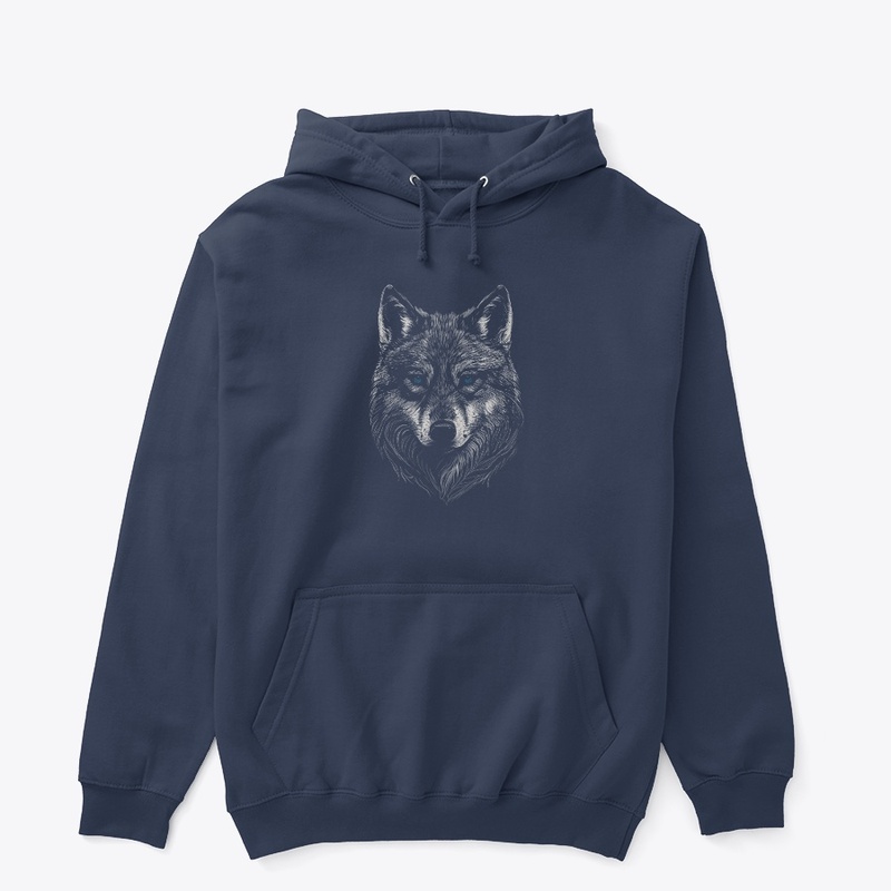 Beautiful Wolf Head Wildlife Design