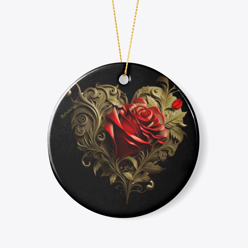 Love heart rose