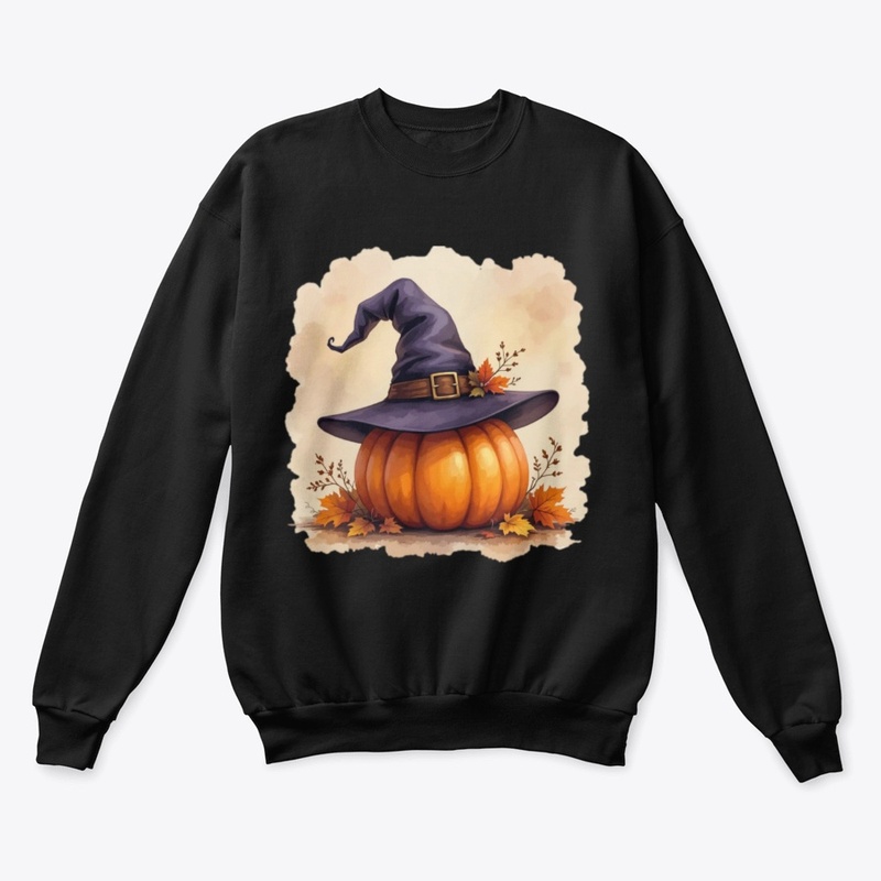 Cozy Witch Hat on Pumpkin