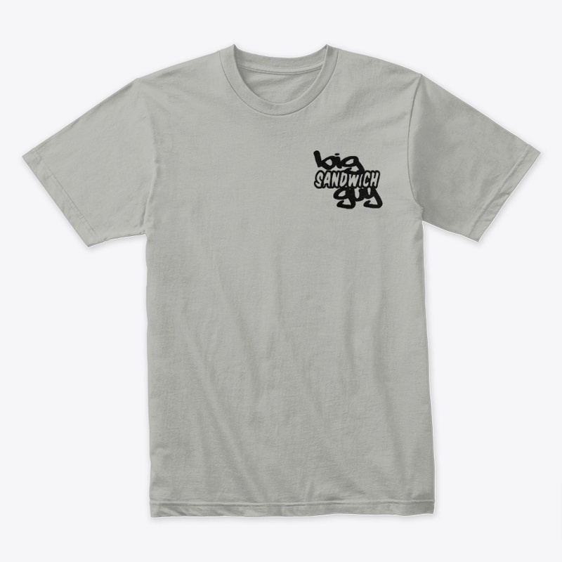 Big Sandwich Guy T Shirt Black Logo