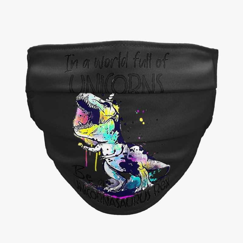 World Full Unicorns Unicornasaurus Mask 