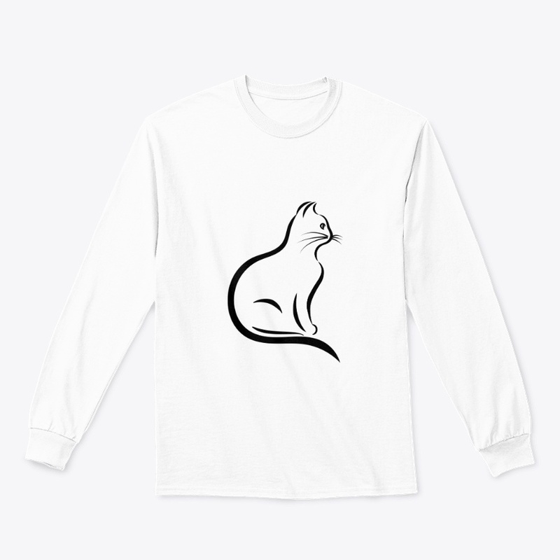 cat black and white