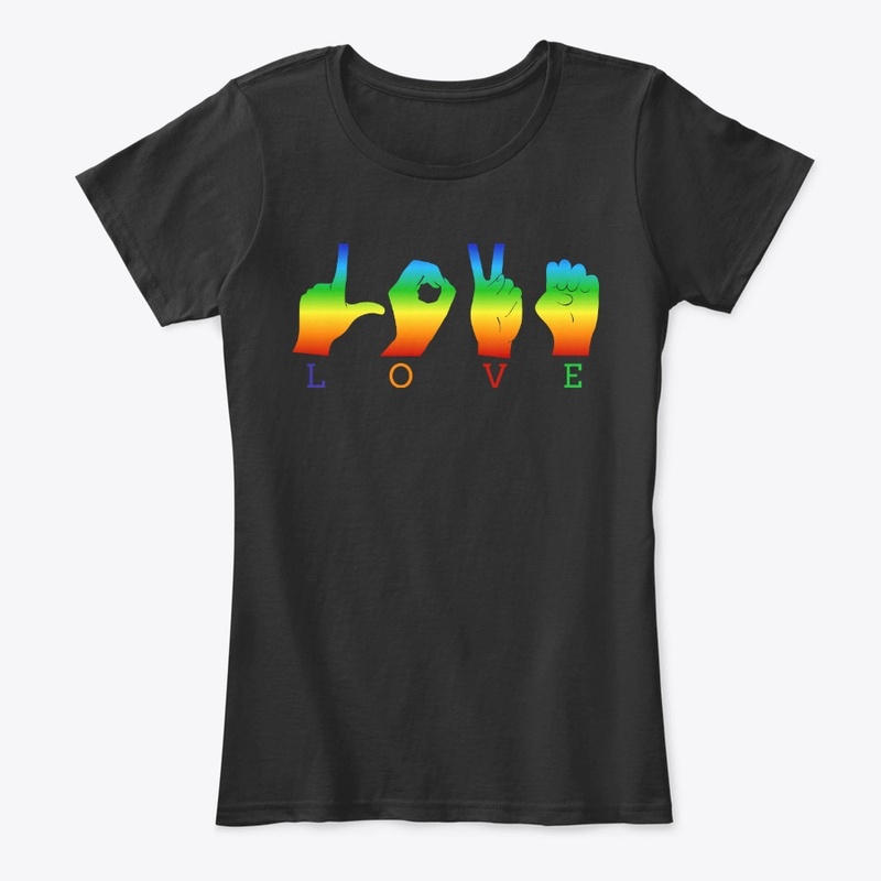 Women's Rainbow LOVE (multiple colors)