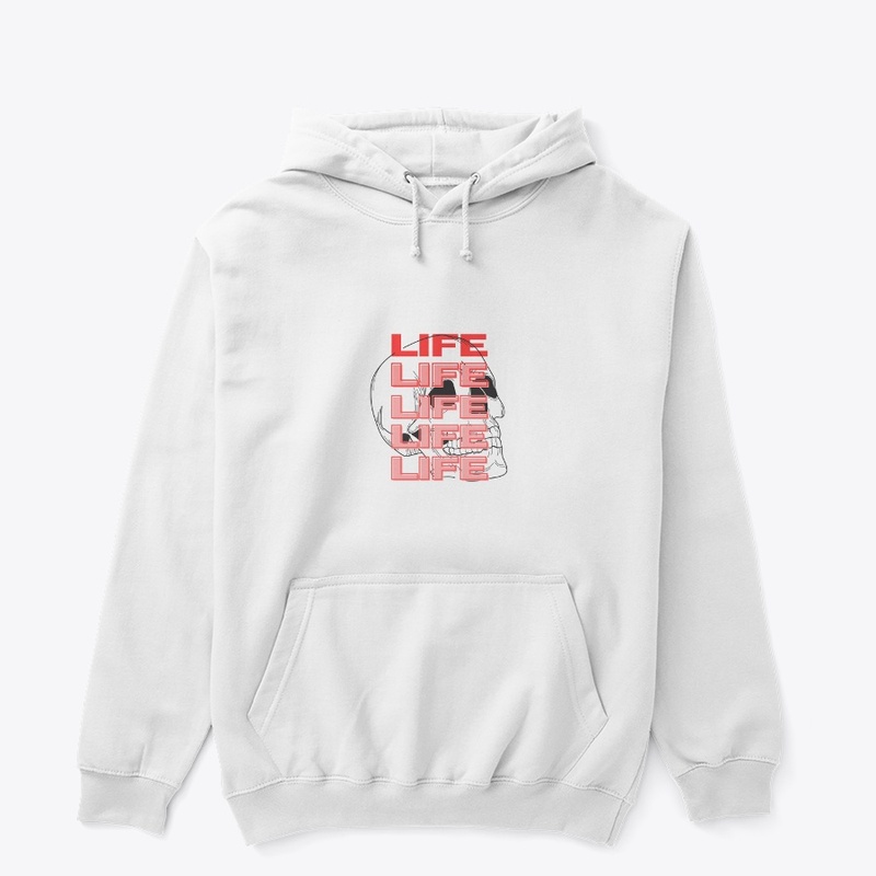 Life Skull Design-Red